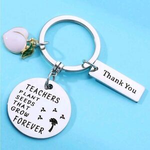 THANK YOU TEACHER WITH CHARMS & SHORT NOTE OF APPRECIATION CHARMED KEY C…